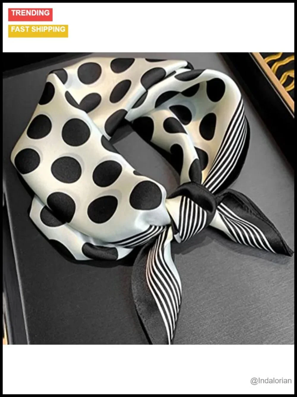 100% Mulberry Silk Square Fashion Scarf 21x21 - Versatile Head/Wrap